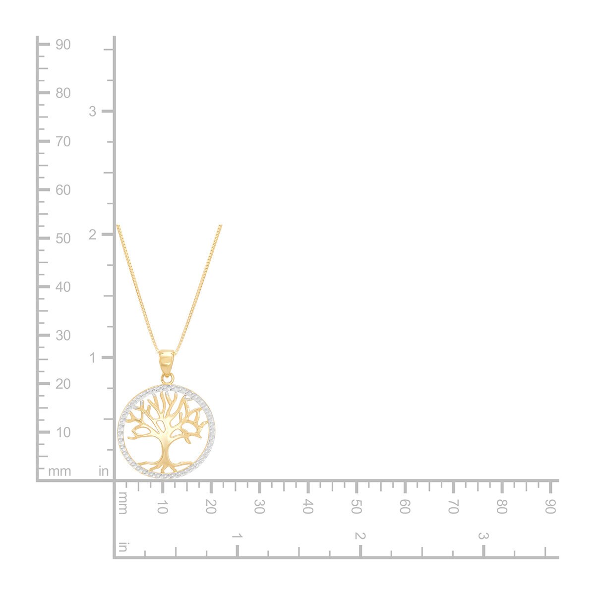 Dije Arbol de la Vida, Oro Amarillo 14K Dije Arbol de la Vida, Oro Amarillo 14K