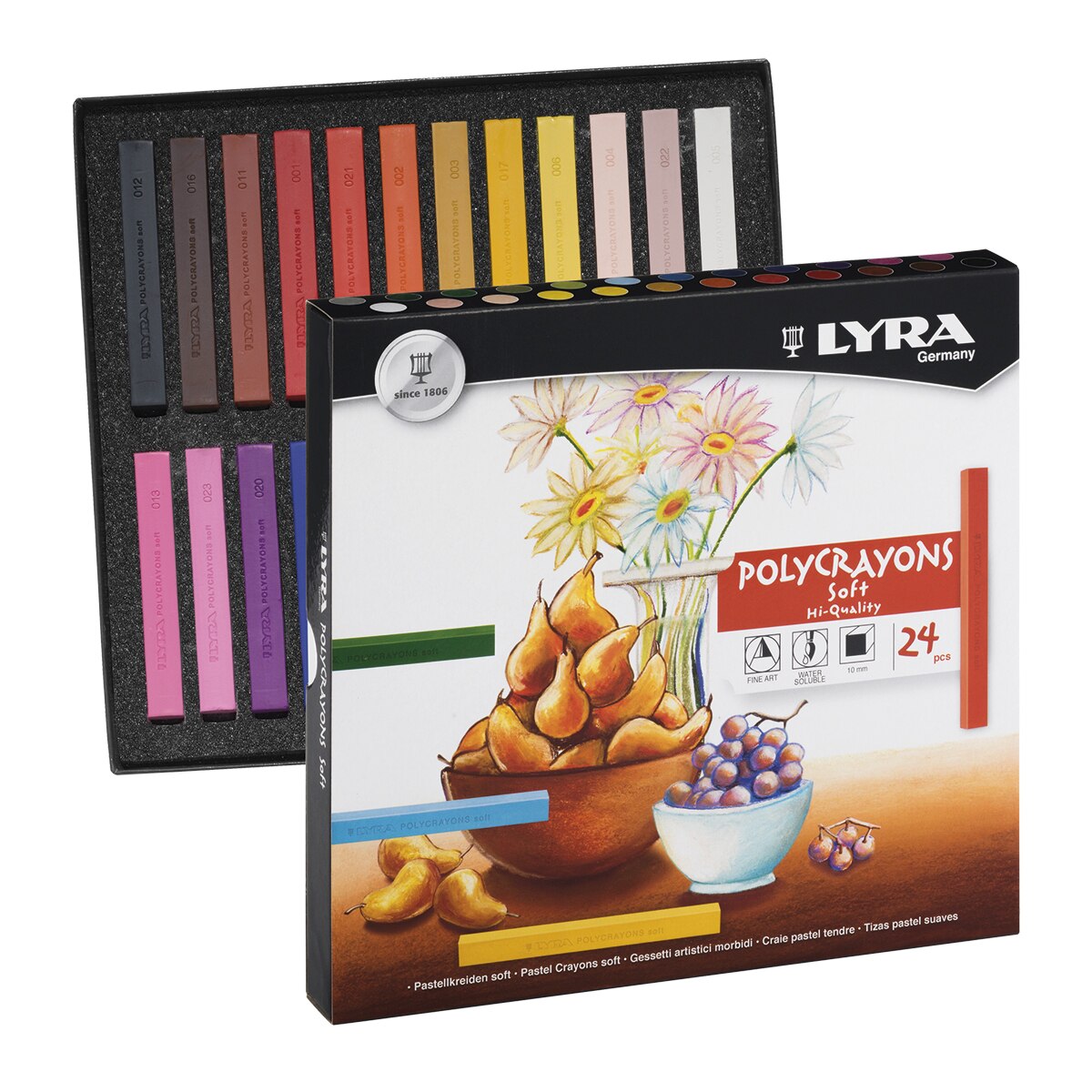 Lyra crayones pastel suaves