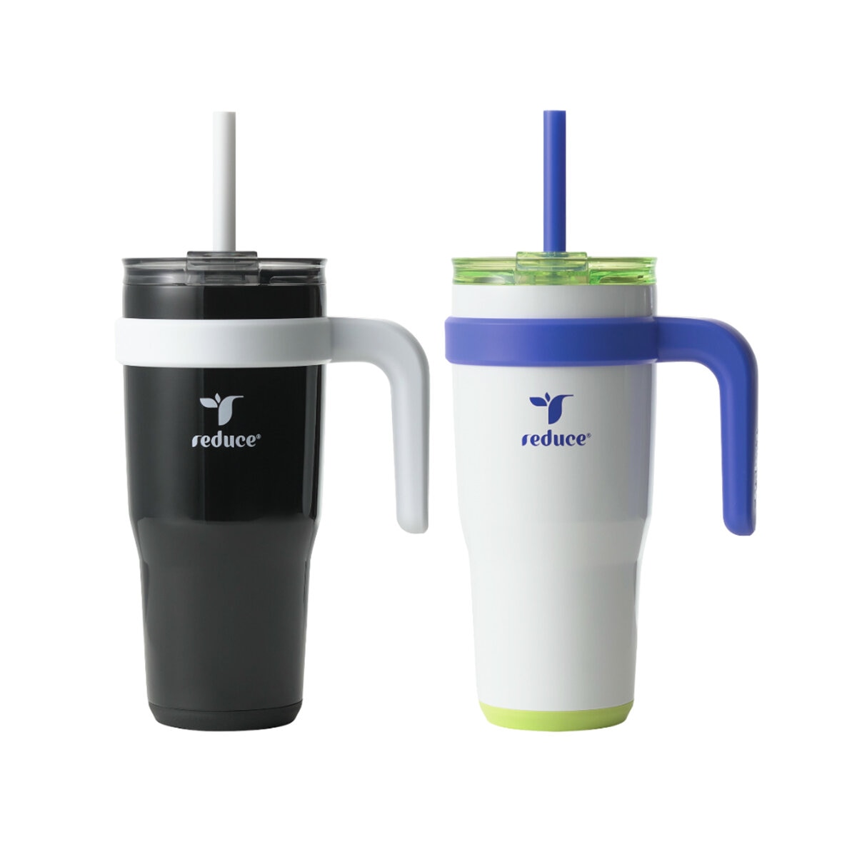 Reduce 2 Vasos Aislados al Vacío de 710 mL, Negro y Blanco