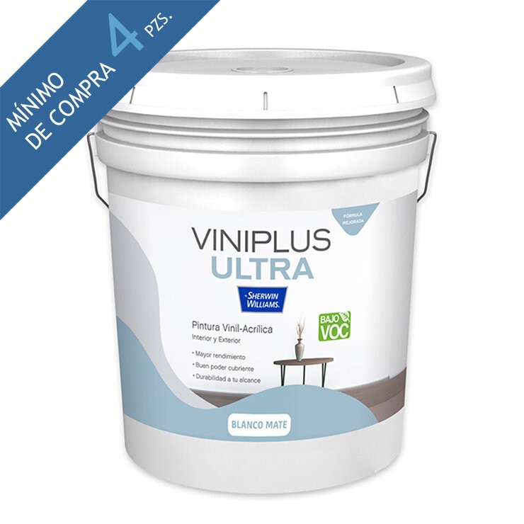 ViniPlus, Pintura Blanca Viníl-Acrílica, 19L