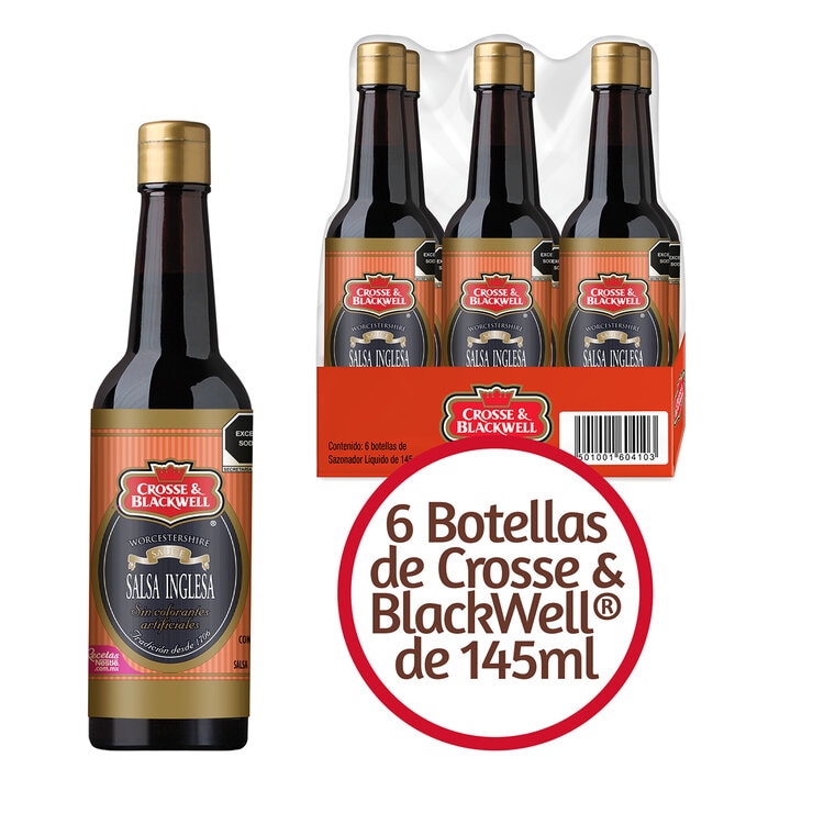 Crosse & Blackwell Salsa Tipo Inglesa 6 pzas de 145 ml