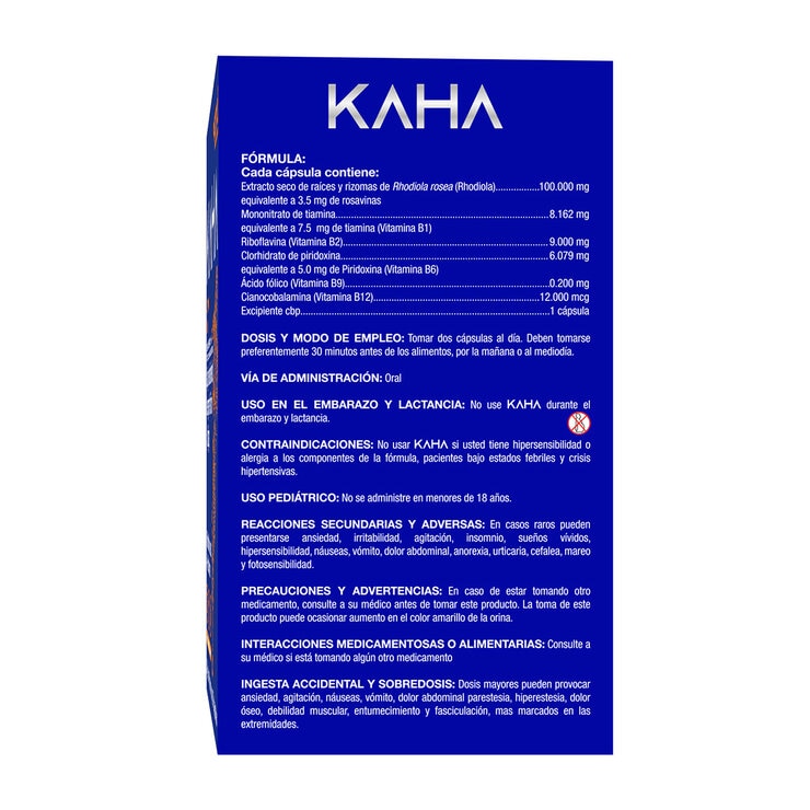 Kaha Multivitamínico 2 Frascos de 30 Cápsulas c/u
