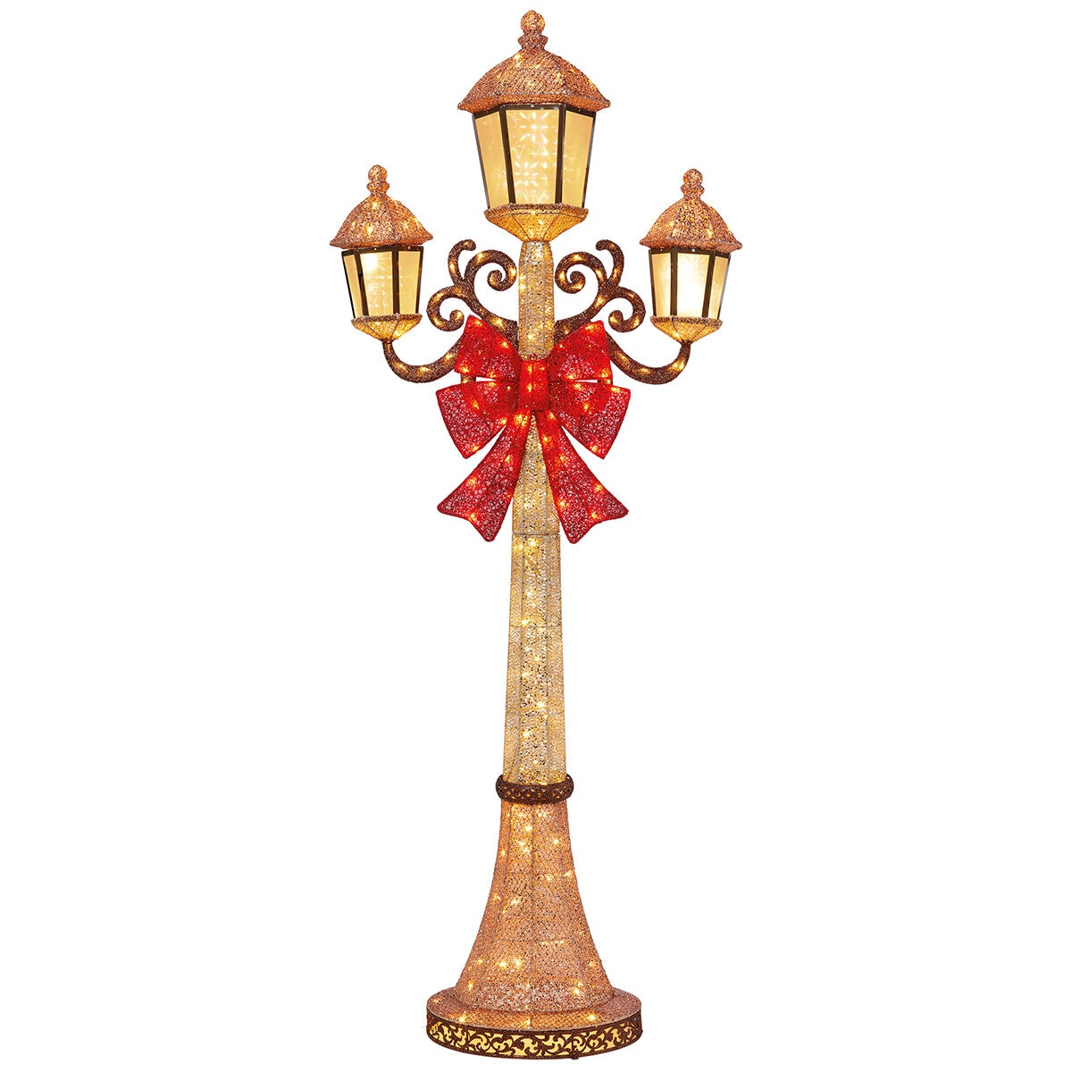 Farol Navideño de 2.1m con 220 Luces LED y Efecto Parpadeante