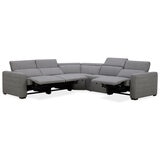 Aiden & Ivy, Sofá Seccional Reclinable de Tela con Sistema Eléctrico