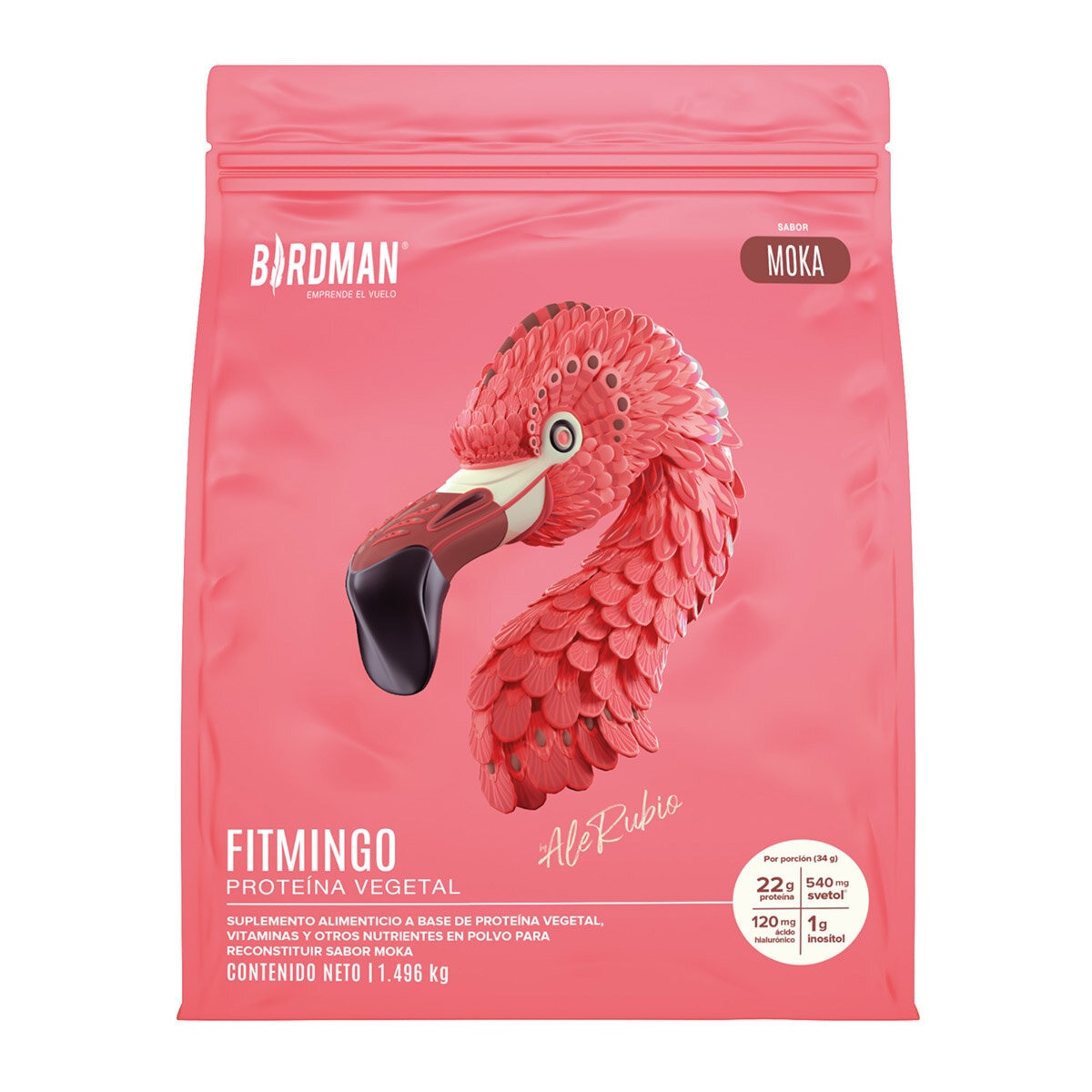 Birdman Fitmingo Proteína Vegetal Sabor Moka 1.496 kg