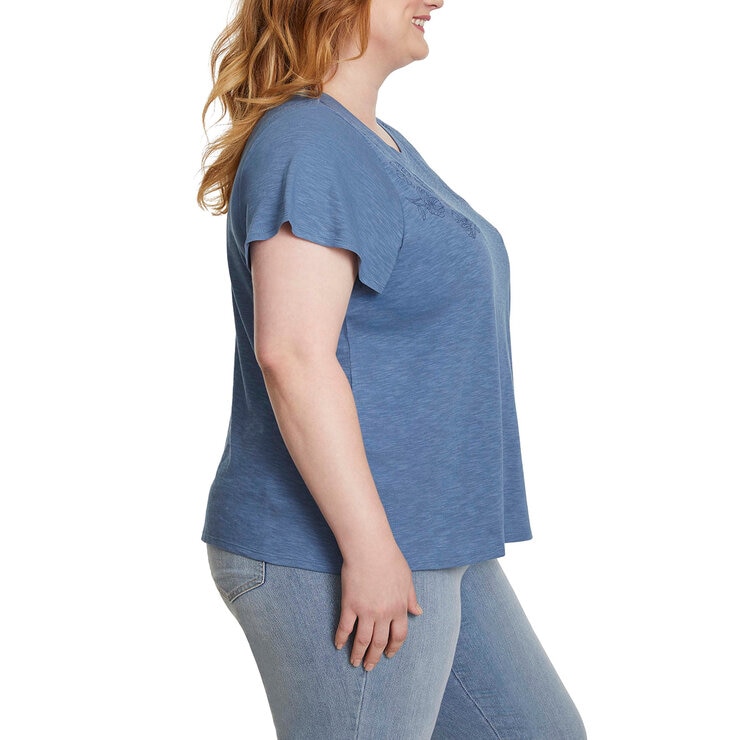 Ella Moss Blusa para Dama Azul Grande