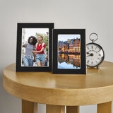 Mikasa Set de 5 Marcos Metálicos Esmaltados, Negro con Plateado