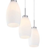 Estevez, Lámpara Colgante de 3 Focos, Modelo Sevilla, Color Níquel