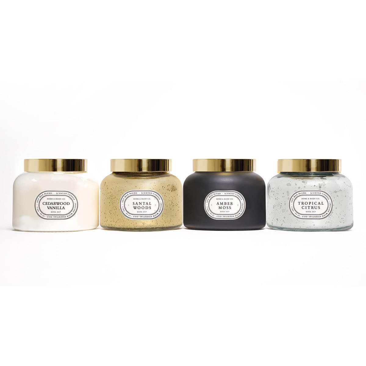 Home & Body Company Juego de Velas de Mezcla de Cera de Soya