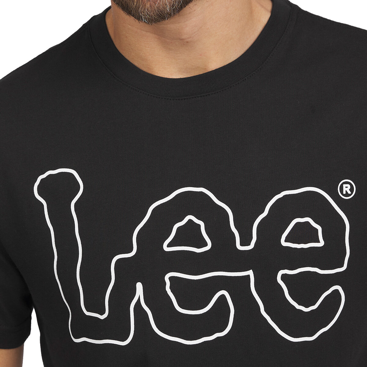 Lee Playera para Caballero Negro Extra Grande