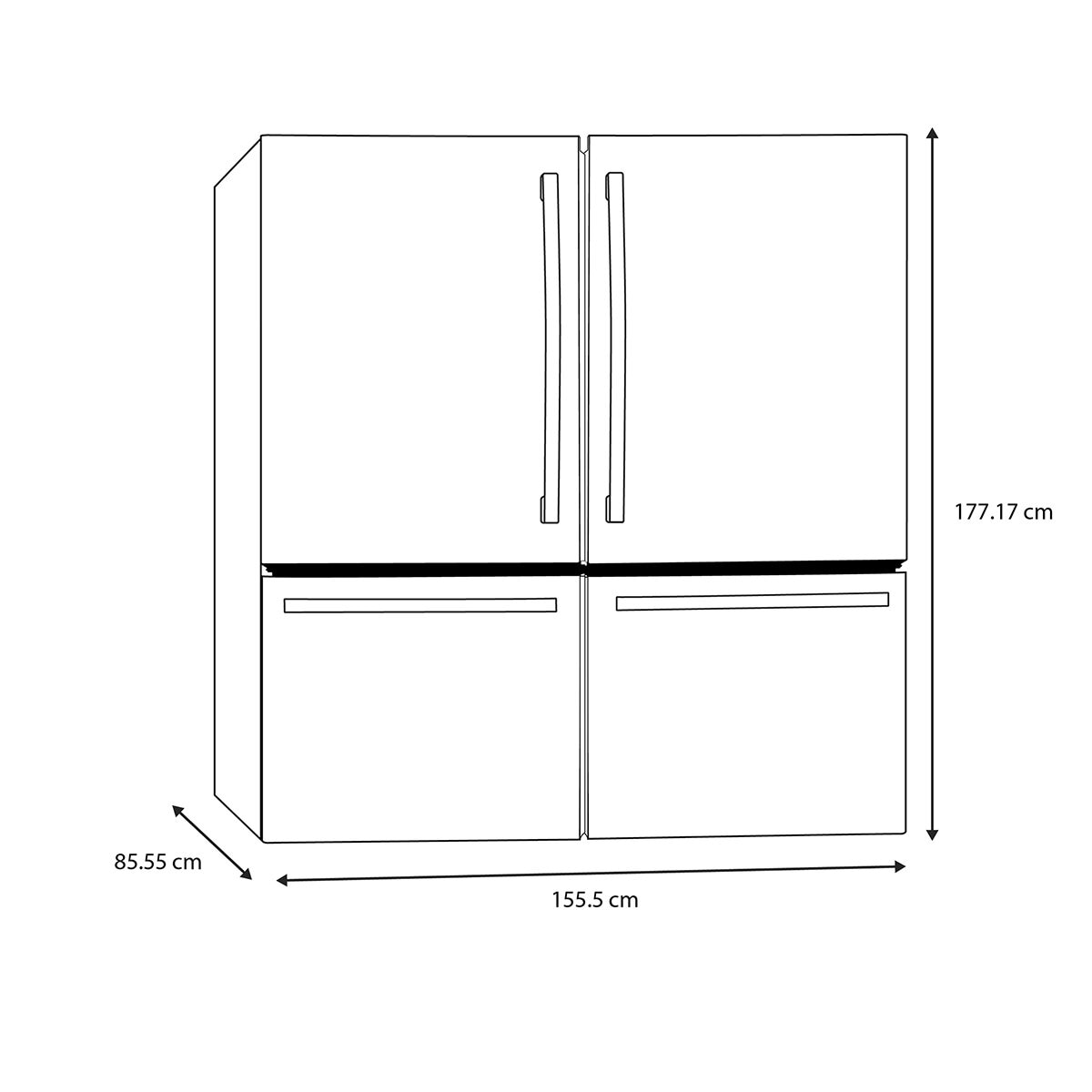 GE Profile Refrigerador 21'/21' Gemelos