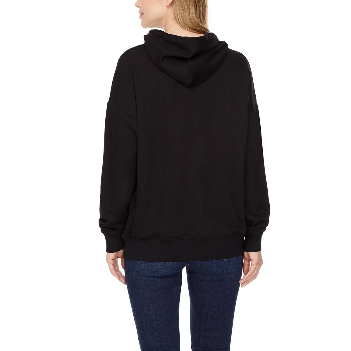 Buffalo David Bitton Sudadera para Dama Negro Extra Chica