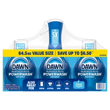 Dawn PowerWash Lavatrastes en Spray 3 pzs de 473 ml