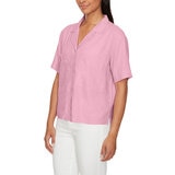 Buffalo David Bitton Blusa para Dama Rosa Extra Chica