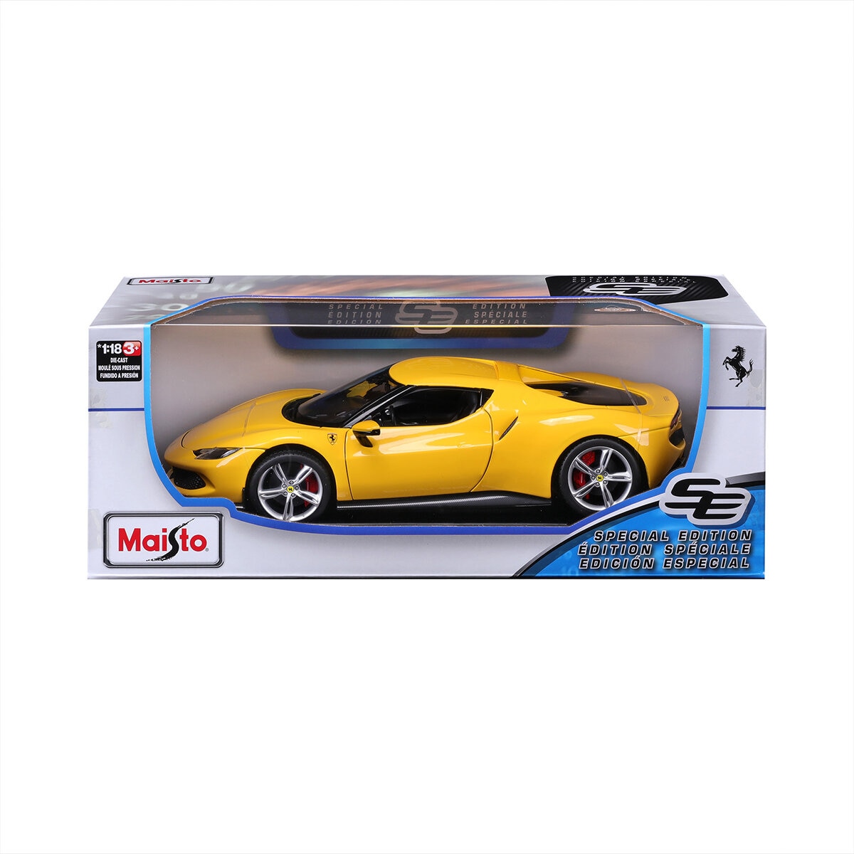 Maisto Autos de Colección Escala 1:18 - Ferrari Amarillo