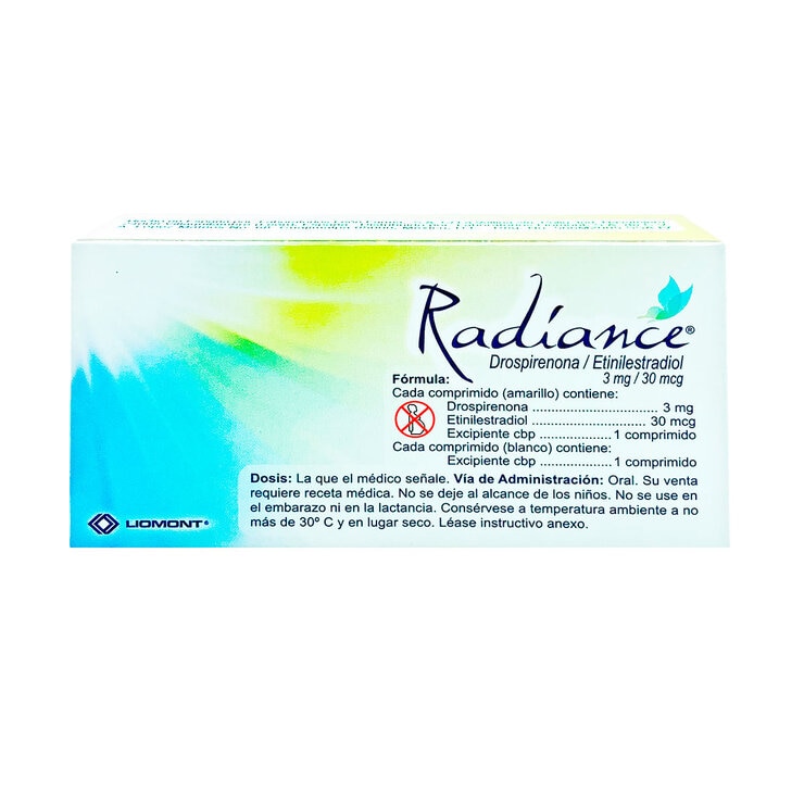 Radiance 3 mg / 30 mcg con 28 Comprimidos