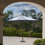 SunVilla, Sombrilla de 3.3 m Con Borde Color Blue