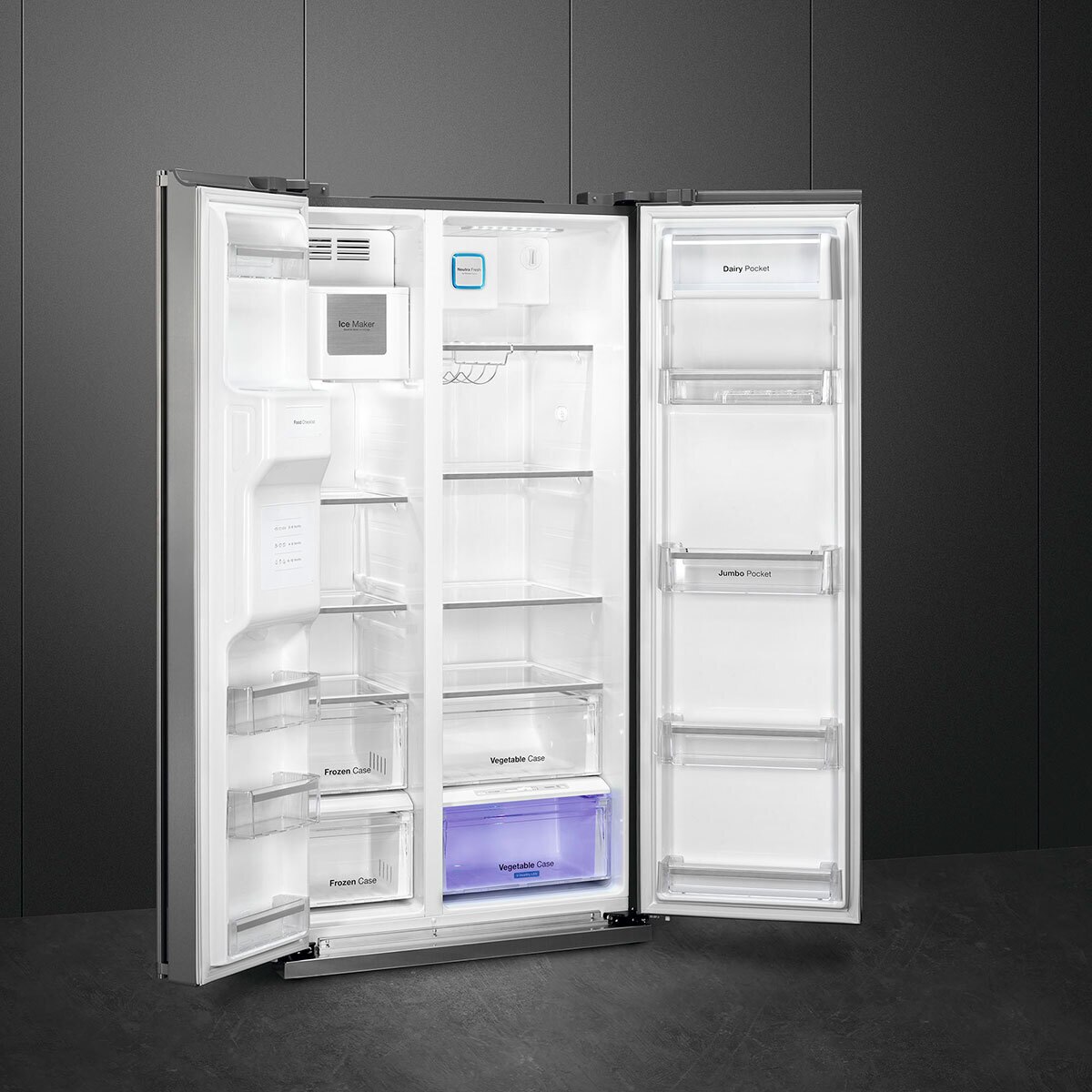 Refrigerador 23´Side by Side Smeg