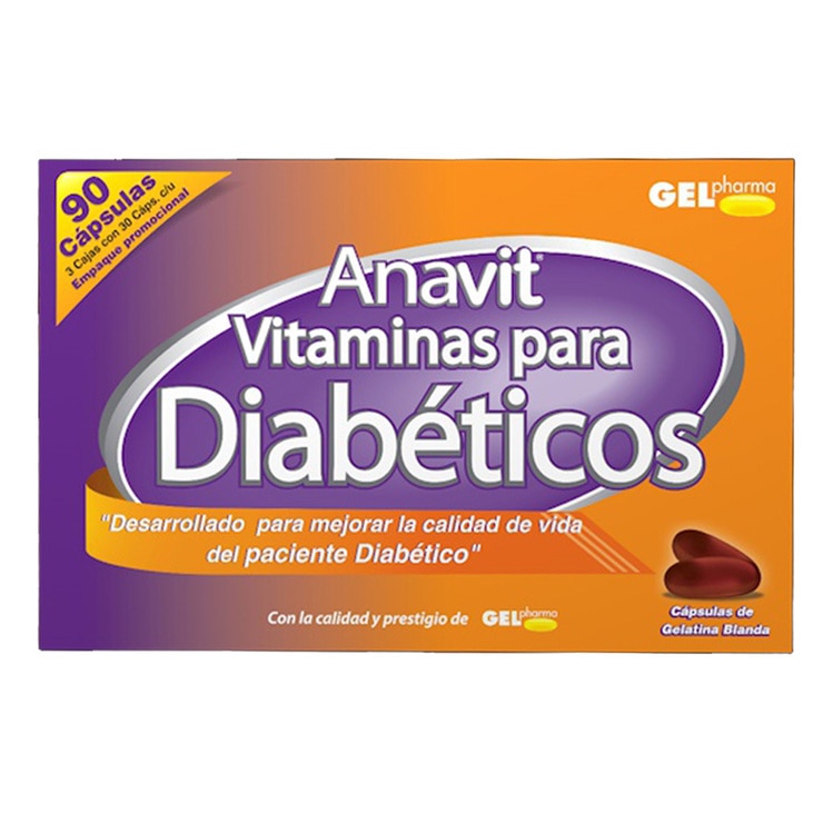 Anavit Vitaminas para Diabéticos 90 cápsulas | Costco Mexico Anavit Vitaminas para Diabéticos 90 cápsulas | Costco Mexico