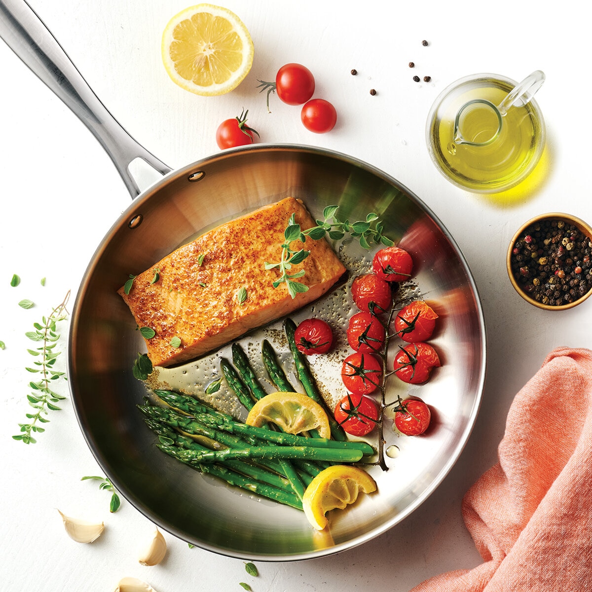 Tramontina Juego de 2 Sartenes de Acero Inoxidable Tramontina Juego de 2 Sartenes de Acero Inoxidable