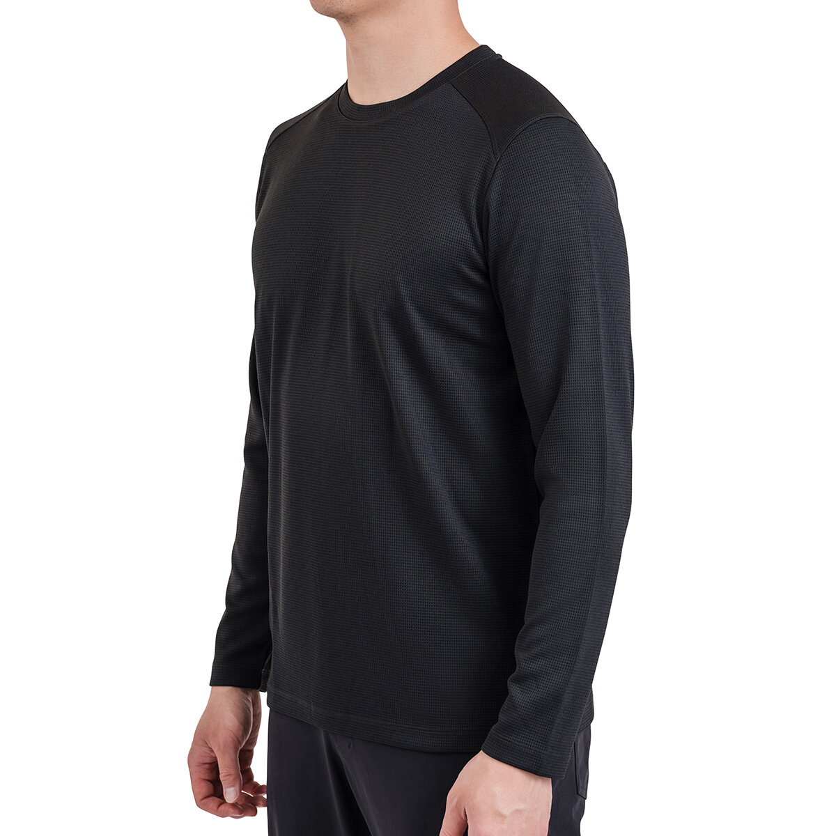 Karbon Camiseta Deportiva para Caballero negro mediana