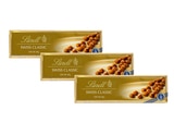 Lindt Barras de Chocolate y Avellanas Enteras 3 pzas de 300 g