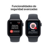 Apple Watch SE 3 (GPS + Celular) 44mm Aluminio Medianoche + Correa Deportiva Medianoche - Talla M/L