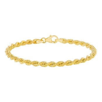 Pulsera para Dama, Oro Amarillo de 14K de 19cm