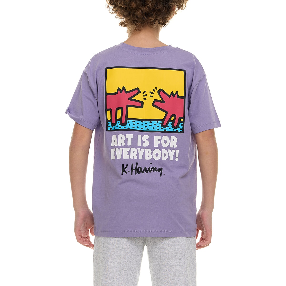 Keith Haring Playera 3 piezas para Niños y Niñas Azul 14 / 16 Años