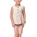 Nicole Miller Conjunto de 6 Piezas para Niños y Niñas Rosa / Verde / Amarillo 7 Años