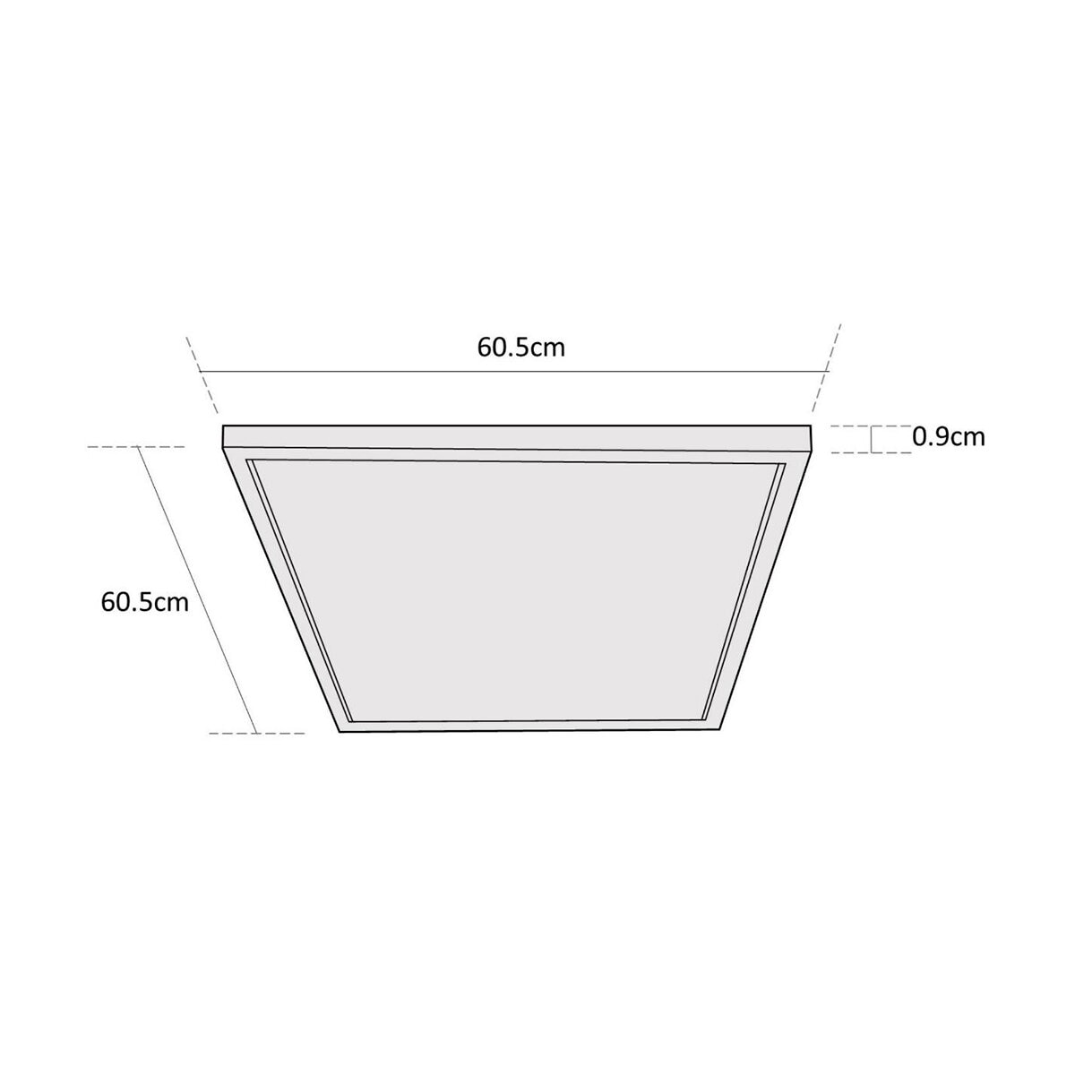 Estevez, Panel Luminario Gris Luz LED