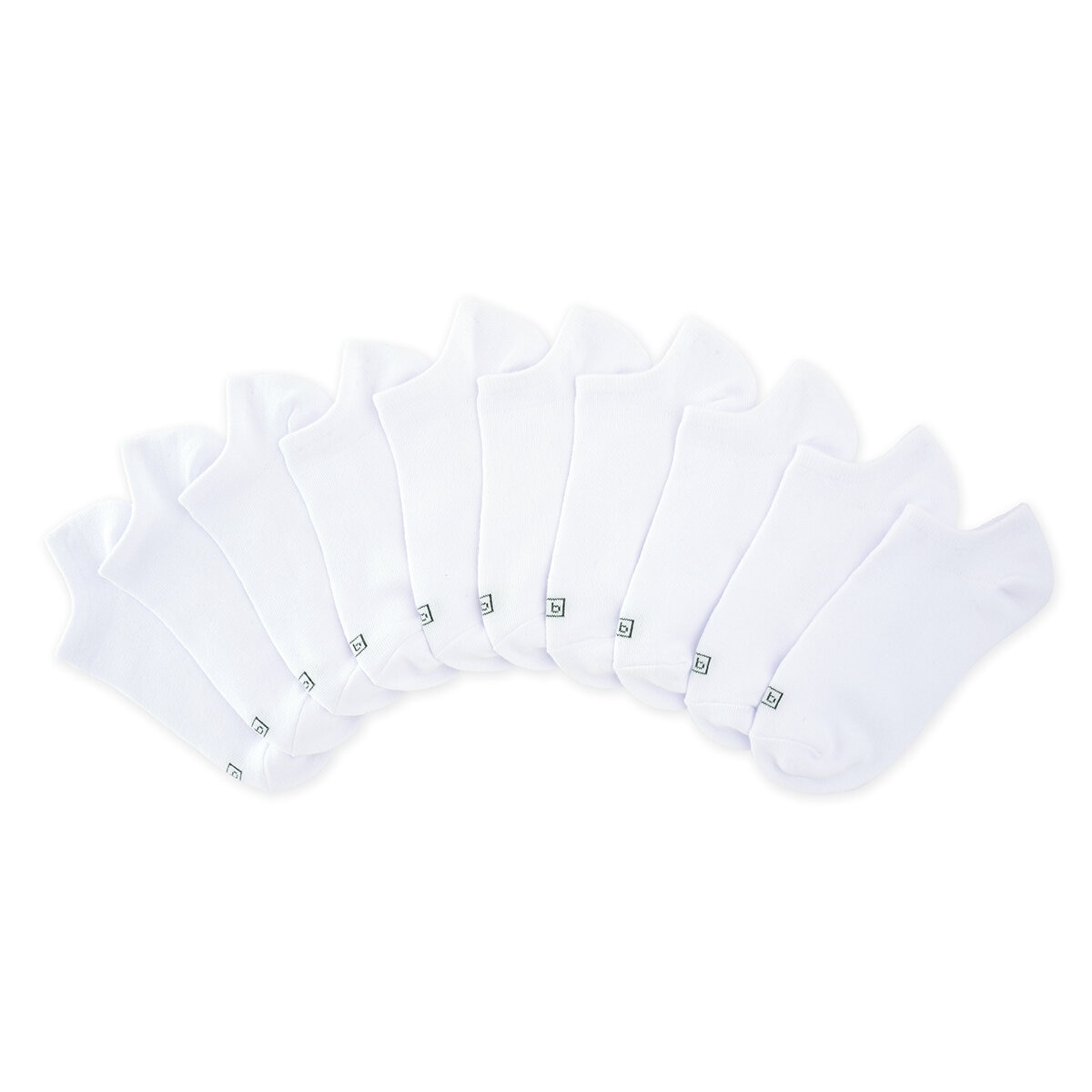 K. Bell Calcetines para Dama 10 piezas Blanco