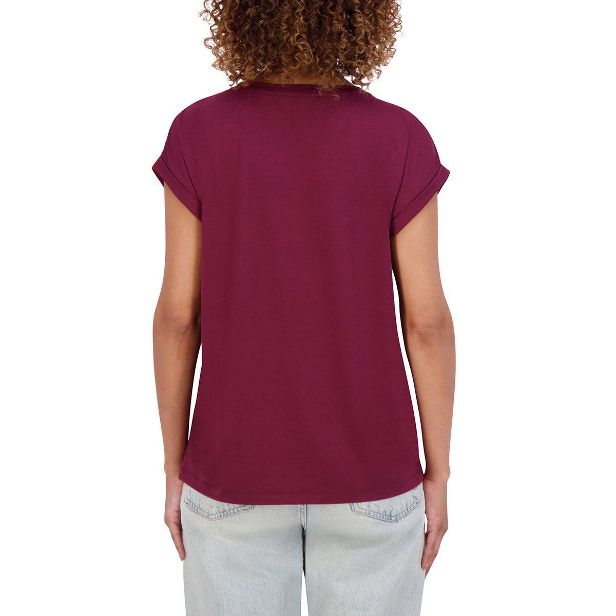 DKNY Playera para Dama Rojo Extra Grande