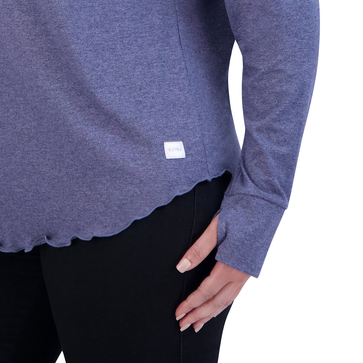 Soybu Sudadera para dama azul extra chica