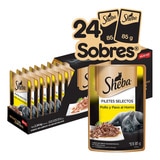 Sheba Alimento Húmedo para Gato Sabor Pavo y Pollo 24 pzas de 85 g