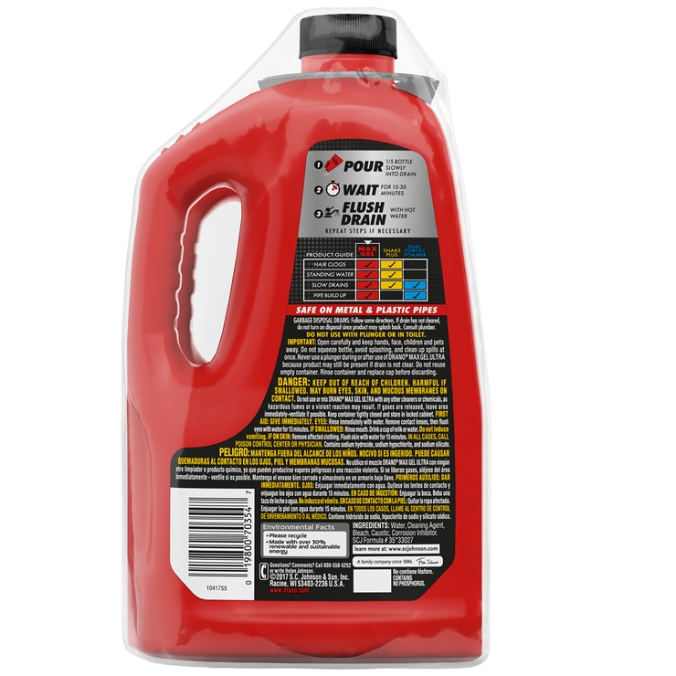 Limpiador Destapacaños, Drano Max Gel 4.7 L Costco México