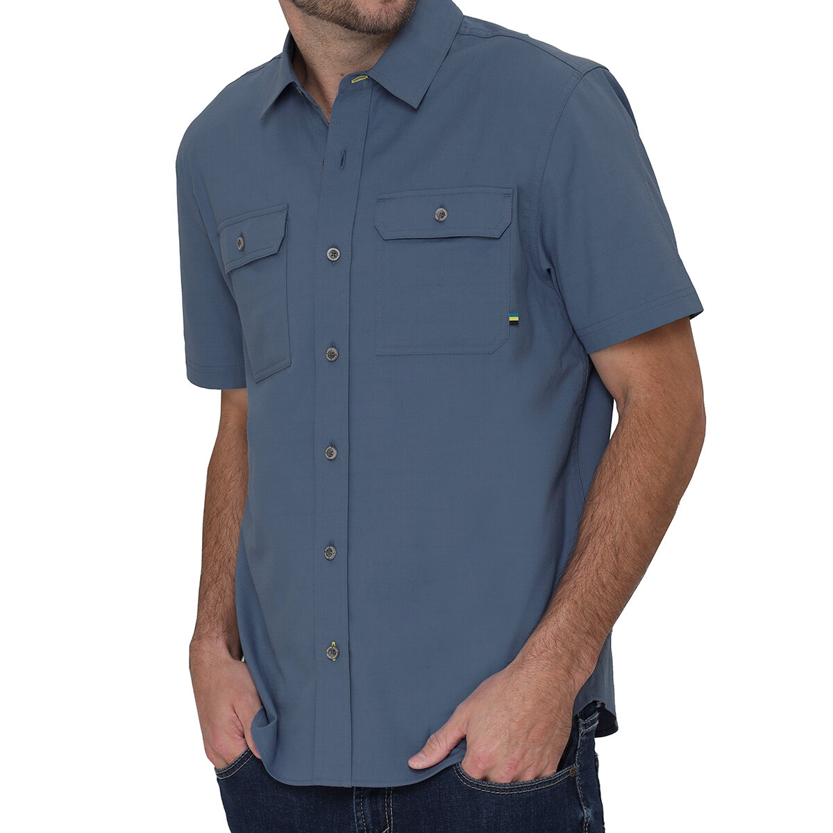 Sierra Designs Camisa para Caballero Azul Mediana