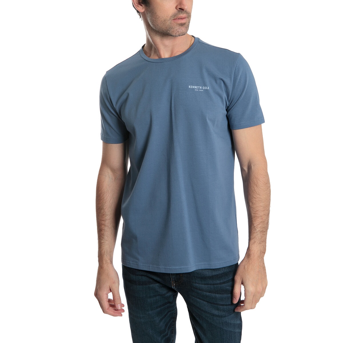 Kenneth Cole Playera para Caballero Azul Extra Grande