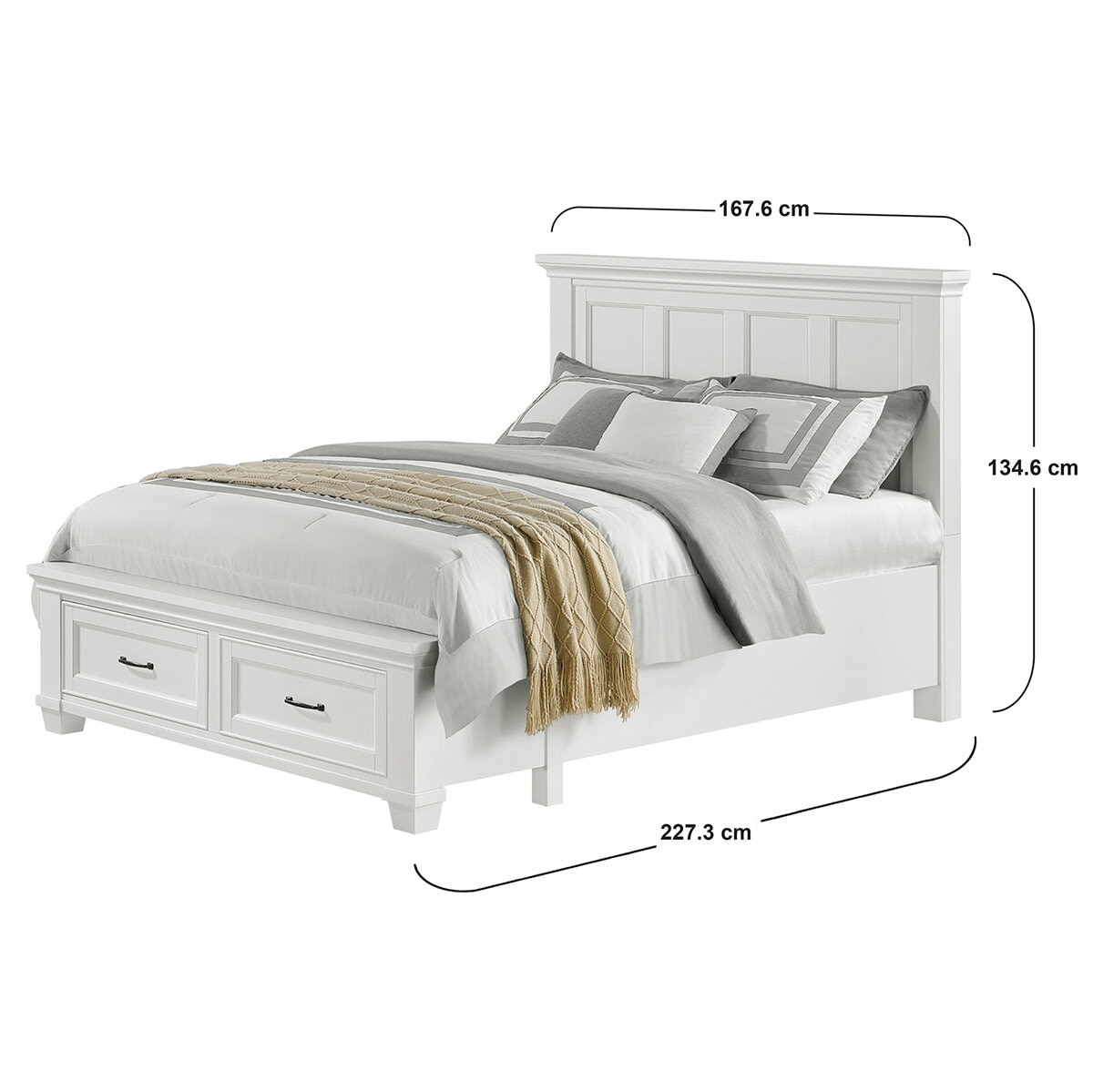 Universal Broadmoore, Rose, Cama Queen Size con Almacenamiento Universal Broadmoore, Rose, Cama Queen Size con Almacenamiento