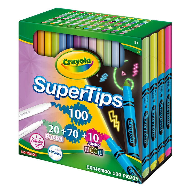 Crayola Plumones Super Tips 100 pzas. Crayola Plumones Super Tips 100 pzas.