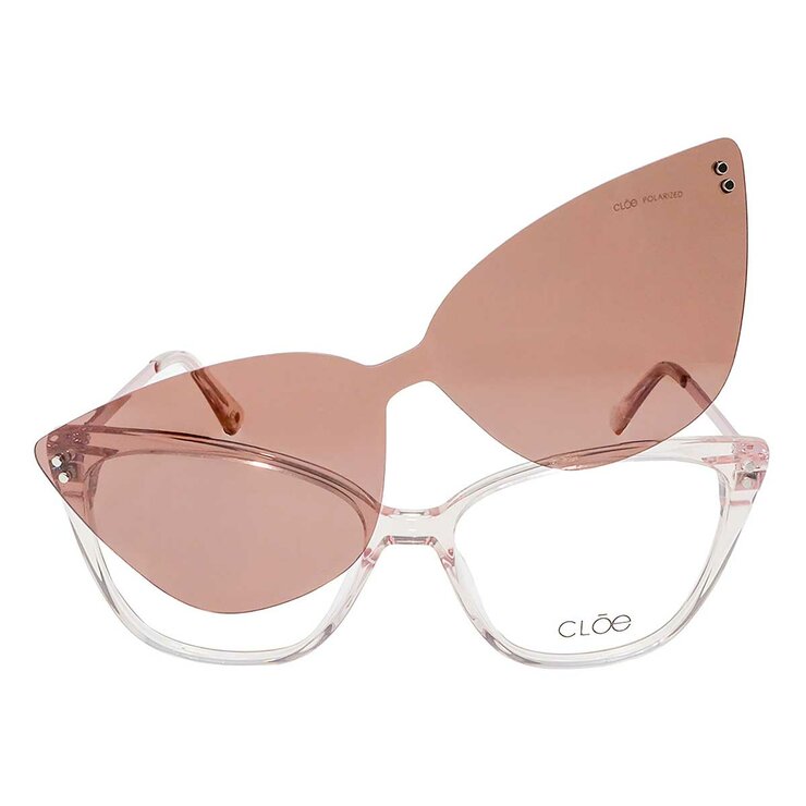 Cloe CLE.61396.0PNK.55 Armazón Oftálmico + Clip Solar Polarizado Cloe CLE.61396.0PNK.55 Armazón Oftálmico + Clip Solar Polarizado
