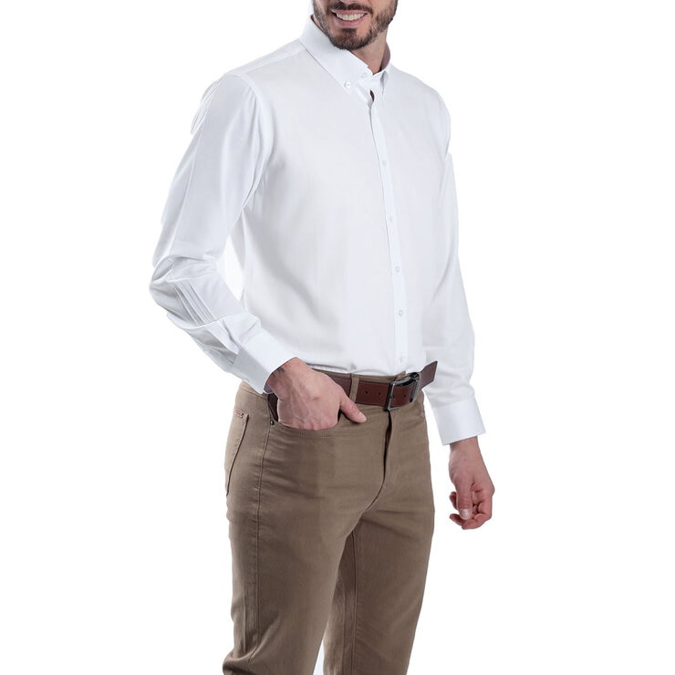 Chaps Camisa para Caballero Blanco Cuello 15/15.5 Manga 34/34