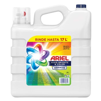 Detergente liquido para ropa Ariel Vivid 8.5L.