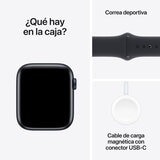 Apple Watch SE (GPS+ Celullar) Caja de aluminio medianoche 44mm con Correa deportiva medianoche
