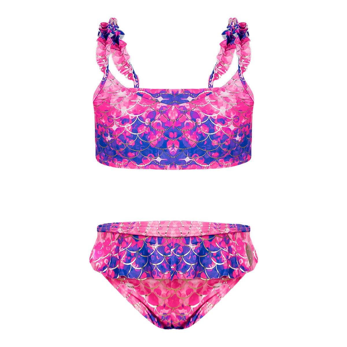 MSemis Traje de Baño de Dos Piezas para Niña Tankini de Natacion Top