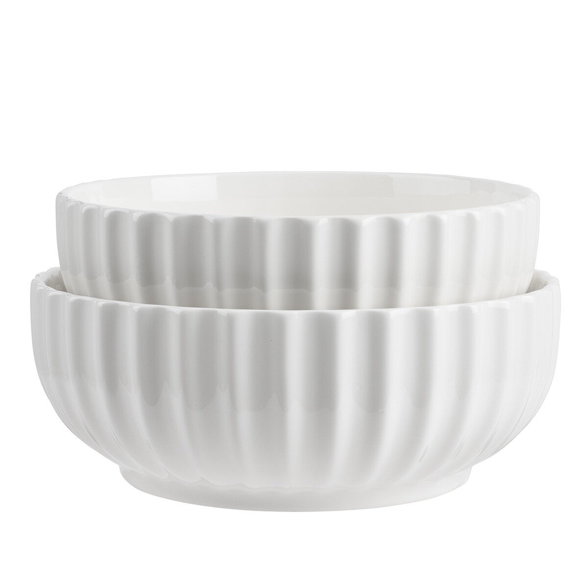 Trudeau, Juego de Tazones de Porcelana con Textura, 2 piezas Trudeau, Juego de Tazones de Porcelana con Textura, 2 piezas