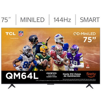 TCL Pantalla 75" Miniled 4K Fire TV TCL Pantalla 75" Miniled 4K Fire TV