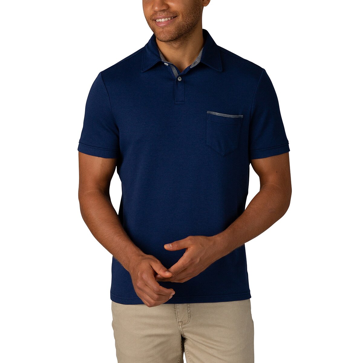 Tahari, Playera Tipo Polo para Caballero, Azul Costco México
