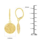 Aretes, Oro Amarillo de 14K Aretes, Oro Amarillo de 14K