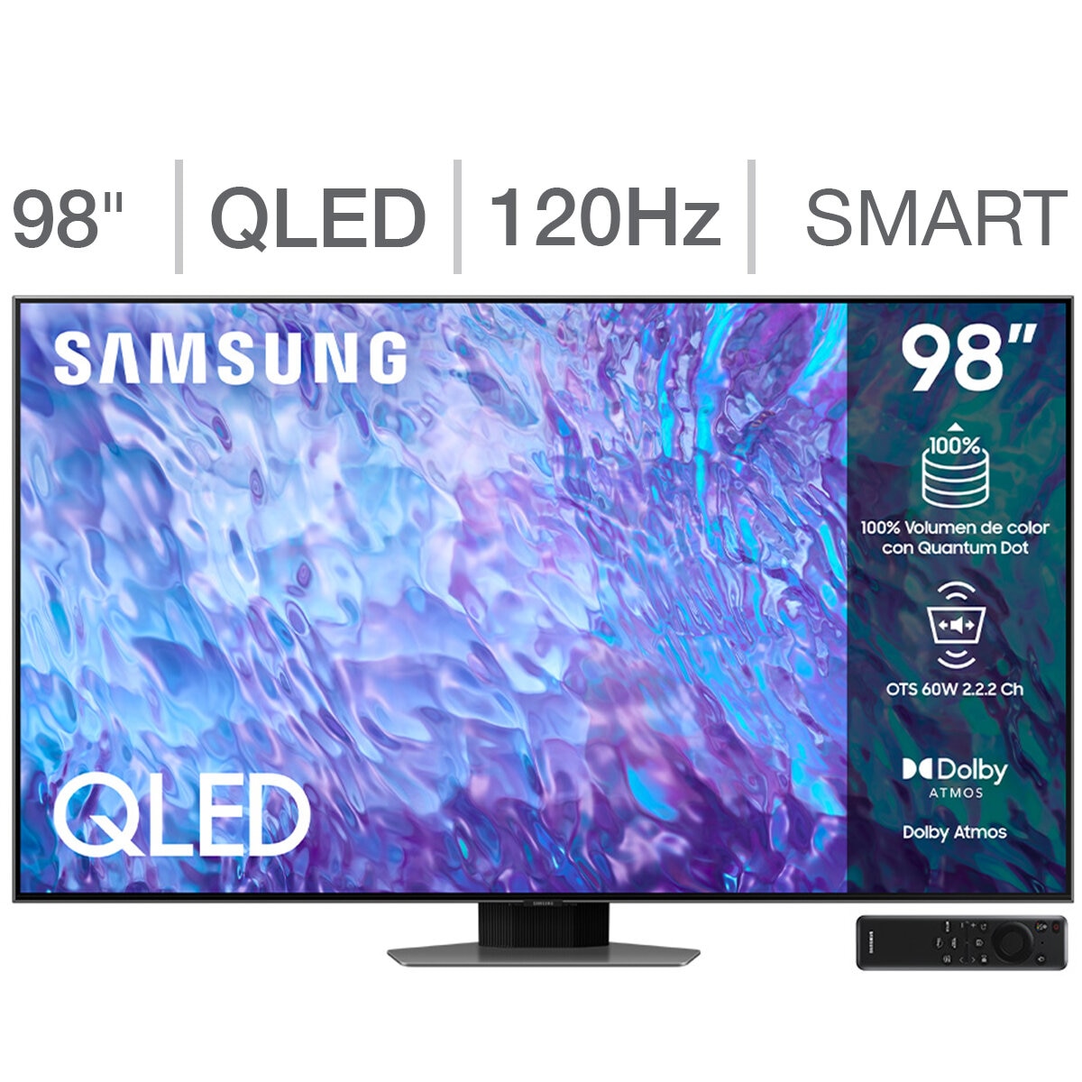 Samsung Pantalla 98" QLED 4K Smart TV